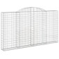 vidaXL Συρματοκιβώτια Τοξωτά 5 τεμ. 300x30x160/180 εκ. Γαλβαν. Ατσάλι