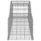 vidaXL Συρματοκιβώτια Τοξωτά 2 τεμ. 300x50x40/60 εκ. Γαλβαν. Ατσάλι
