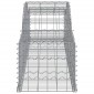 vidaXL Συρματοκιβώτια Τοξωτά 4 τεμ. 300x50x40/60 εκ. Γαλβαν. Ατσάλι