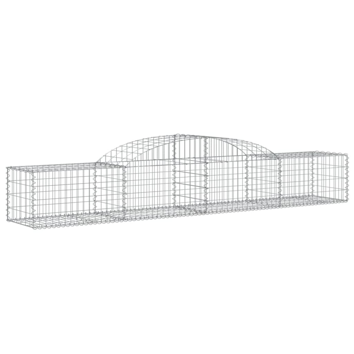 vidaXL Συρματοκιβώτια Τοξωτά 5 τεμ. 300x50x40/60 εκ. Γαλβαν. Ατσάλι