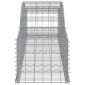 vidaXL Συρματοκιβώτια Τοξωτά 7 τεμ. 300x50x40/60 εκ. Γαλβαν. Ατσάλι