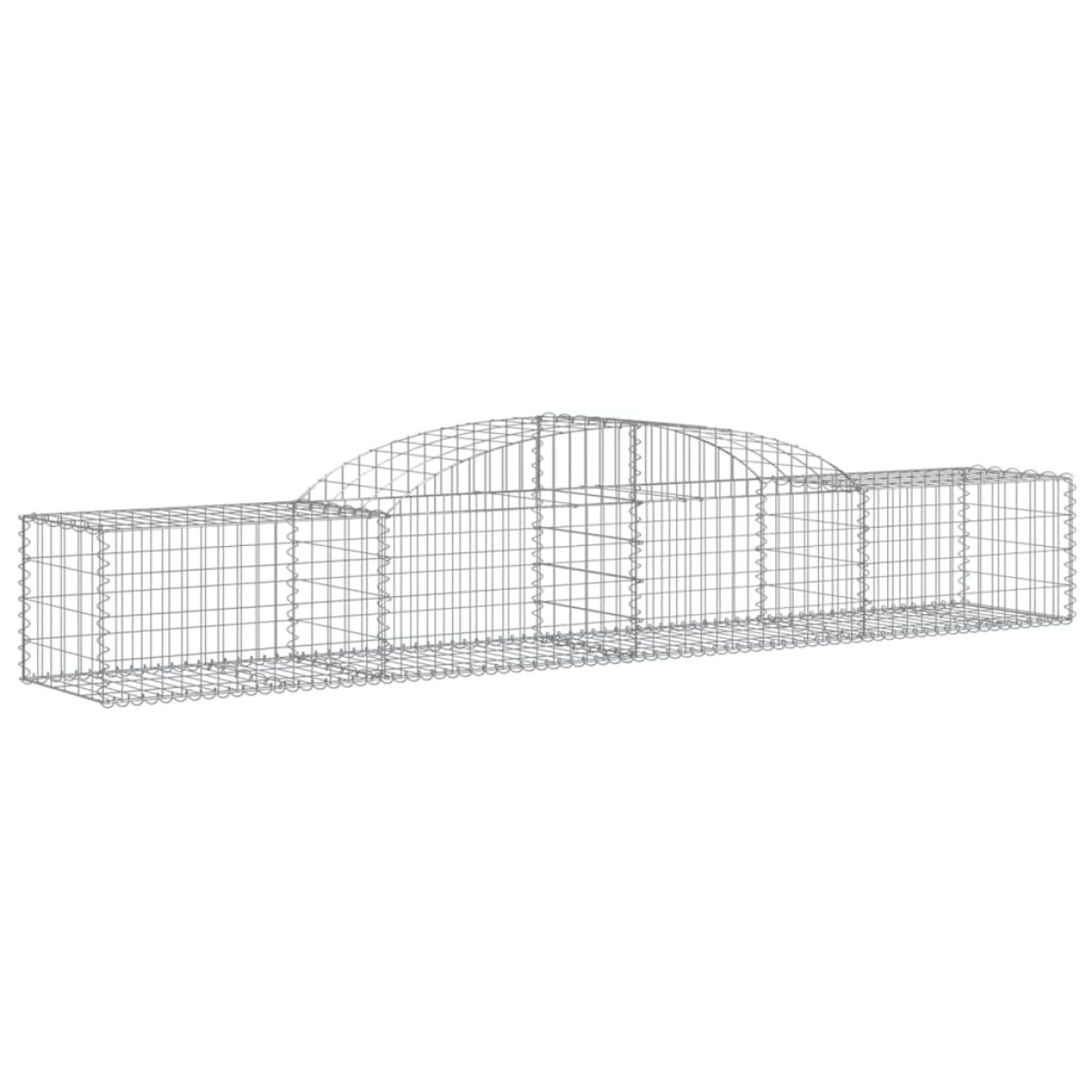 vidaXL Συρματοκιβώτια Τοξωτά 8 τεμ. 300x50x40/60 εκ. Γαλβαν. Ατσάλι