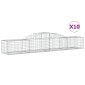 vidaXL Συρματοκιβώτια Τοξωτά 10 τεμ. 300x50x40/60 εκ. Γαλβαν. Ατσάλι