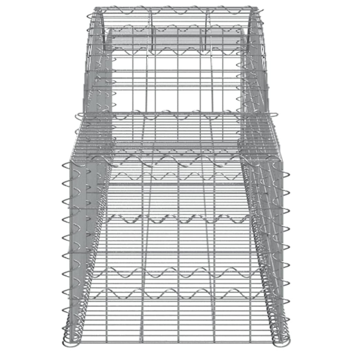 vidaXL Συρματοκιβώτια Τοξωτά 10 τεμ. 300x50x40/60 εκ. Γαλβαν. Ατσάλι