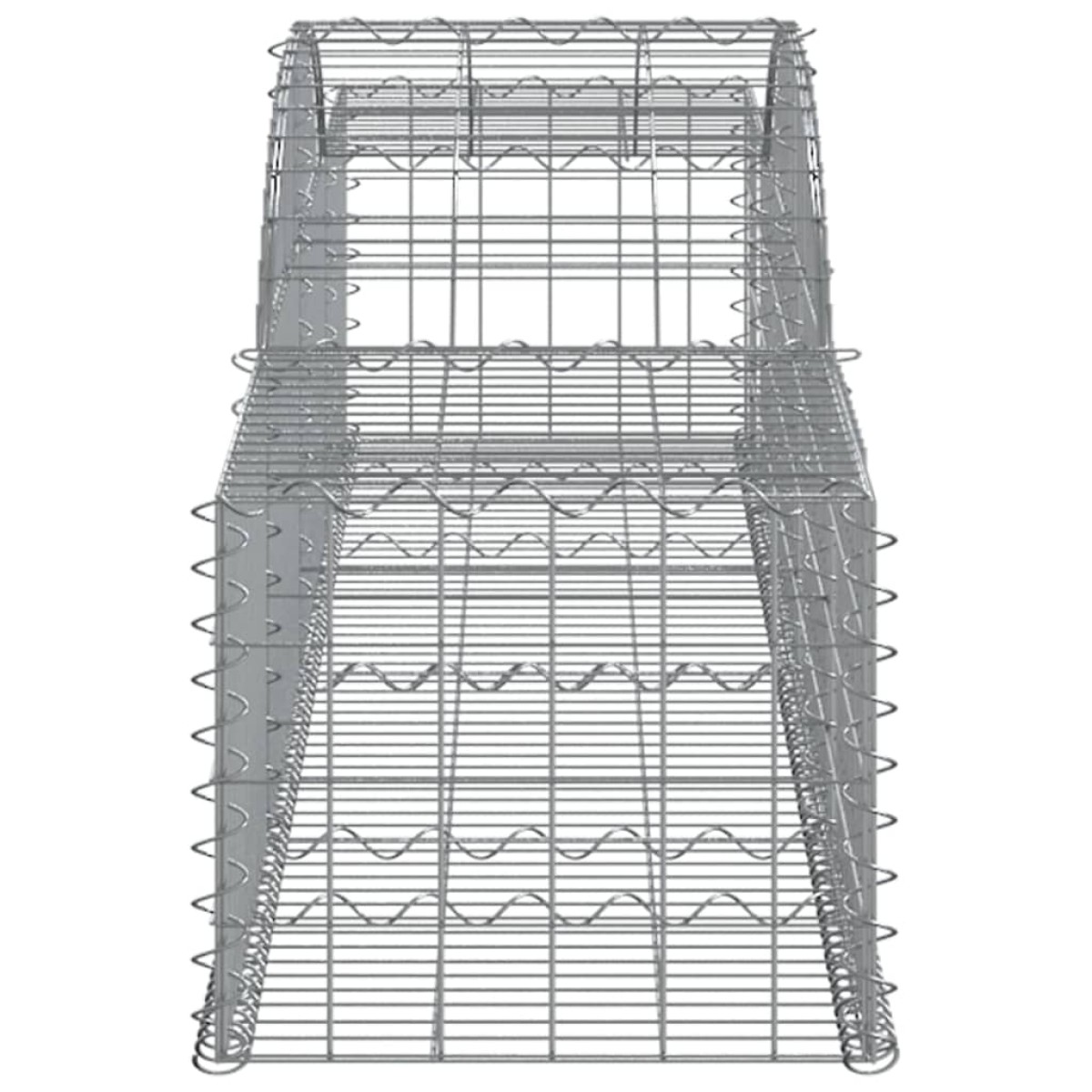 vidaXL Συρματοκιβώτια Τοξωτά 11 τεμ. 300x50x40/60 εκ. Γαλβαν. Ατσάλι