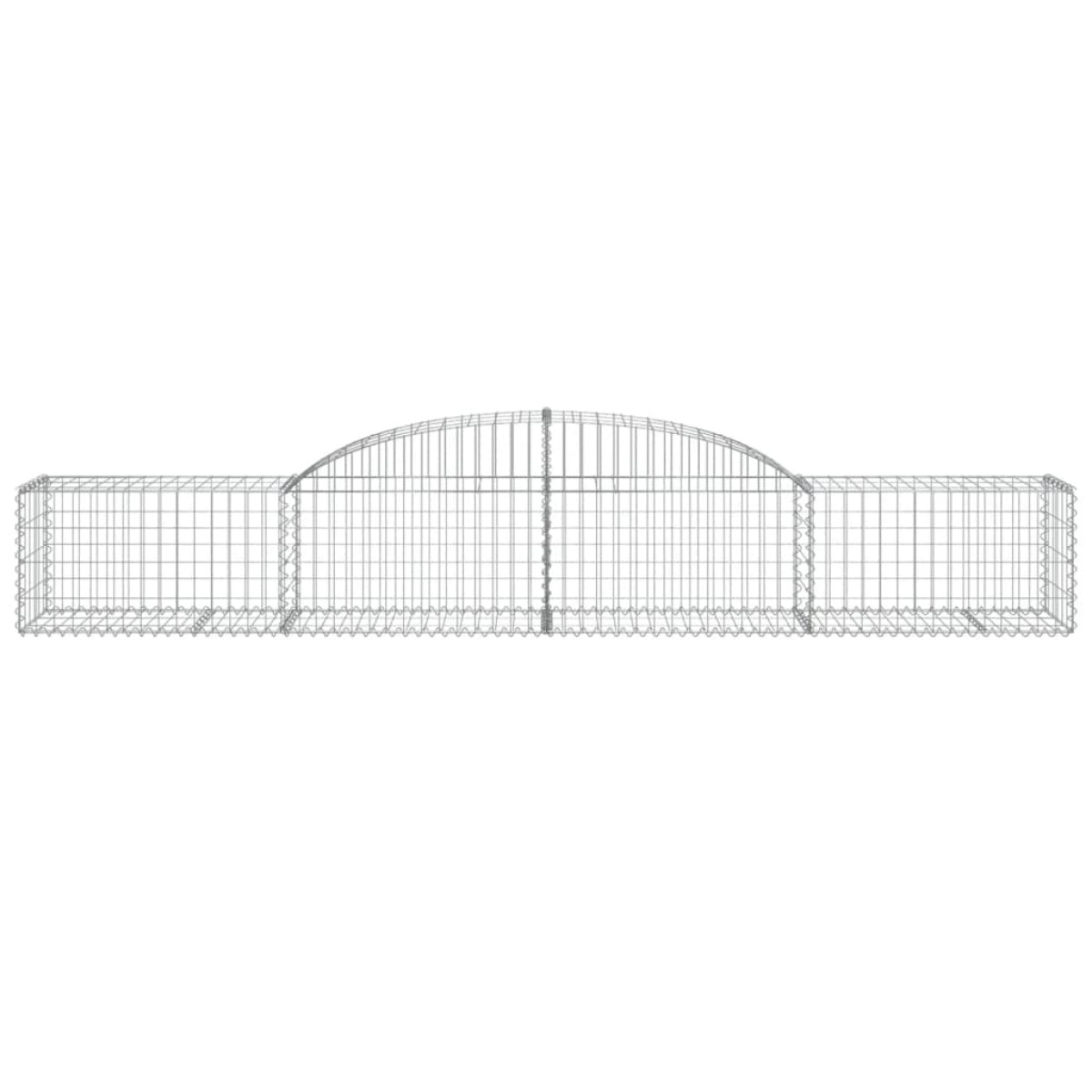 vidaXL Συρματοκιβώτια Τοξωτά 25 τεμ. 300x50x40/60 εκ. Γαλβαν. Ατσάλι
