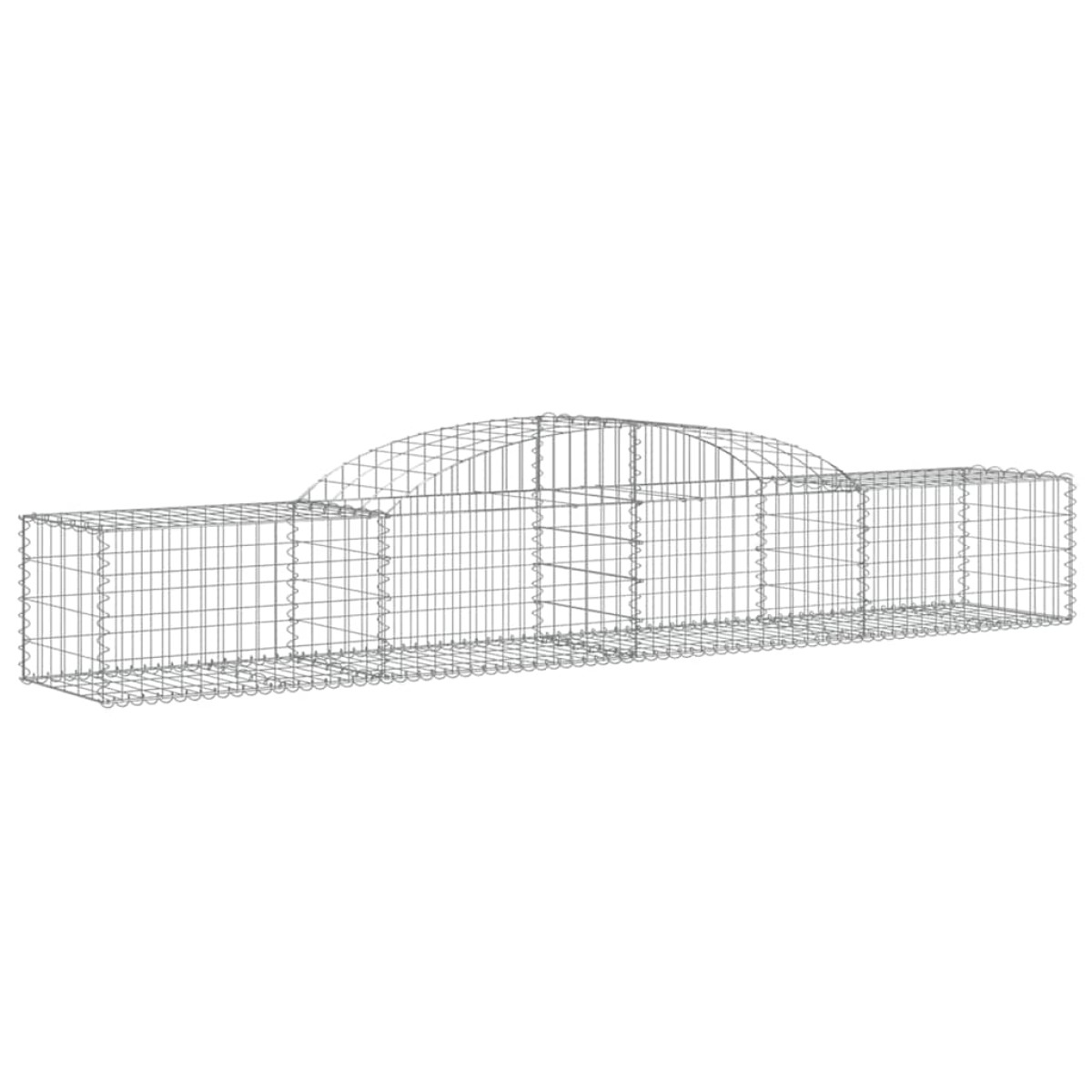 vidaXL Συρματοκιβώτια Τοξωτά 30 τεμ. 300x50x40/60 εκ. Γαλβαν. Ατσάλι
