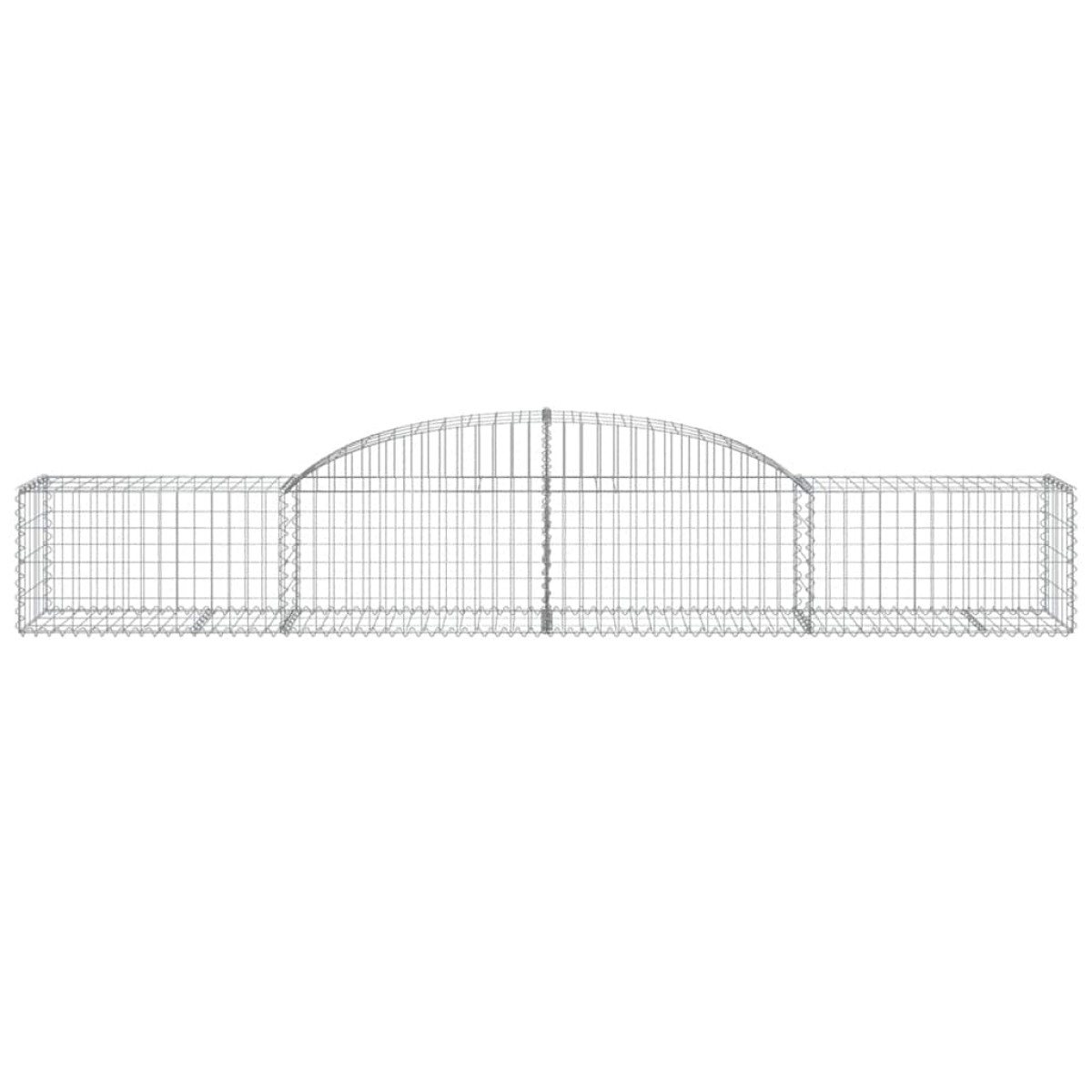 vidaXL Συρματοκιβώτια Τοξωτά 30 τεμ. 300x50x40/60 εκ. Γαλβαν. Ατσάλι