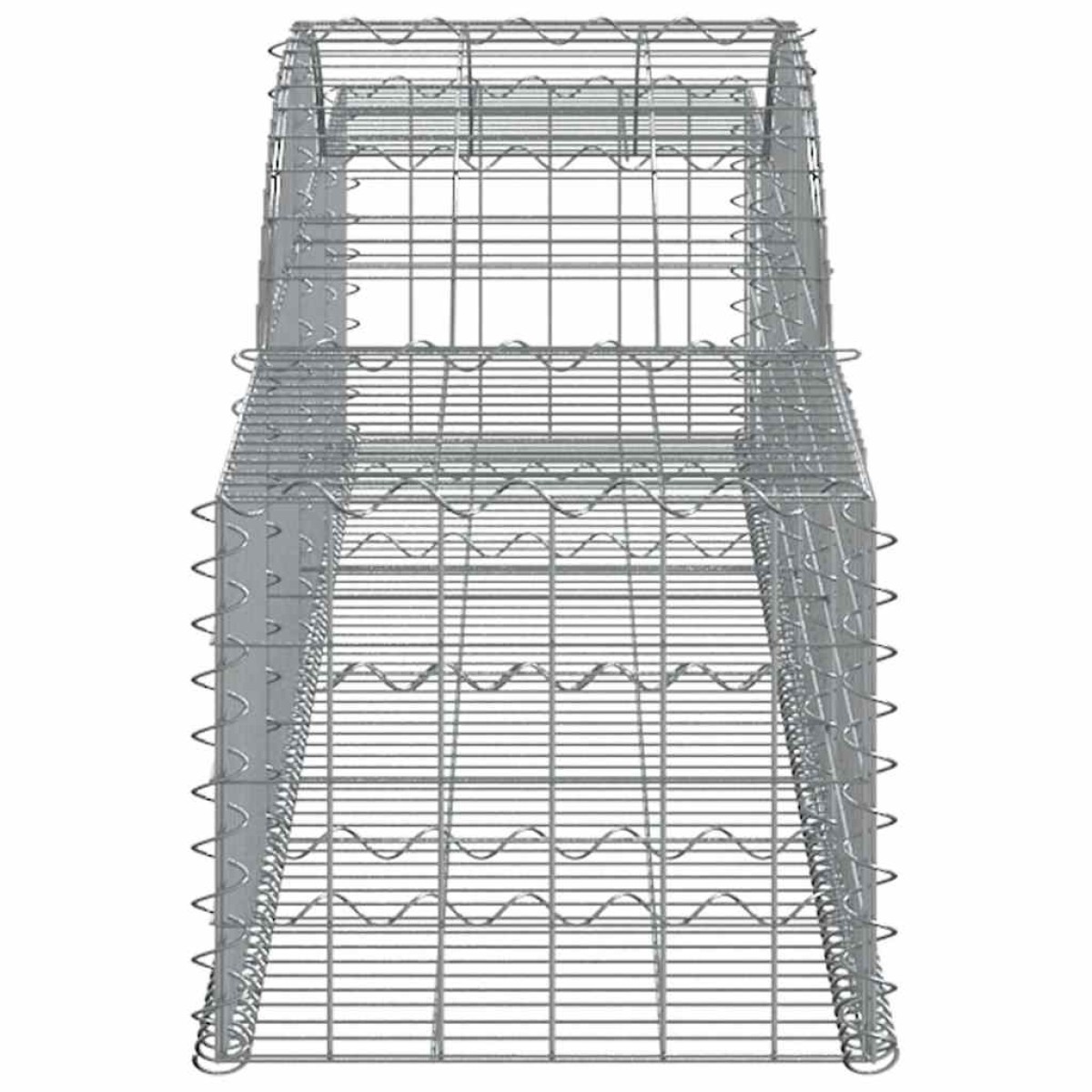 vidaXL Συρματοκιβώτια Τοξωτά 30 τεμ. 300x50x40/60 εκ. Γαλβαν. Ατσάλι