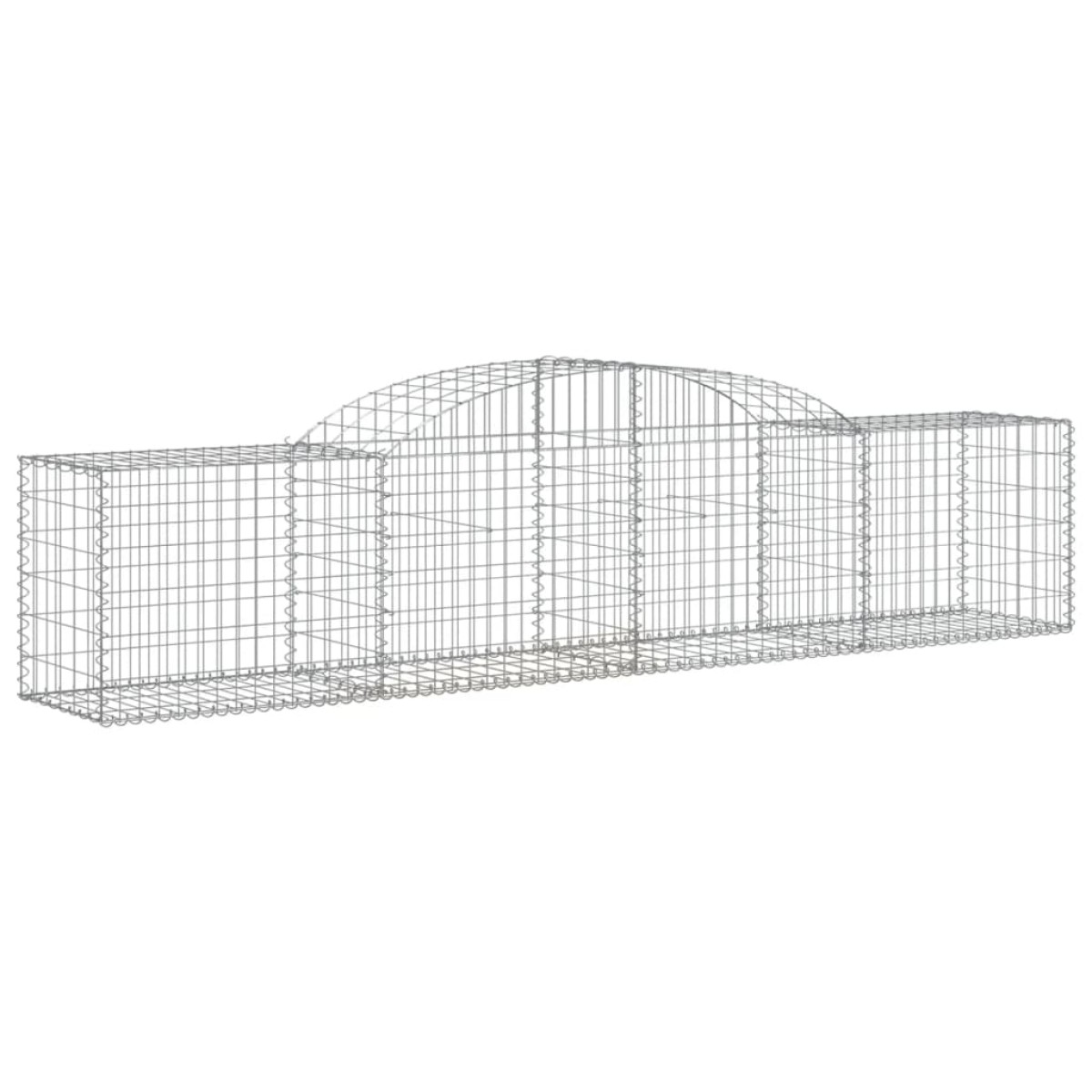 vidaXL Συρματοκιβώτια Τοξωτά 3 τεμ. 300x50x60/80 εκ. Γαλβαν. Ατσάλι
