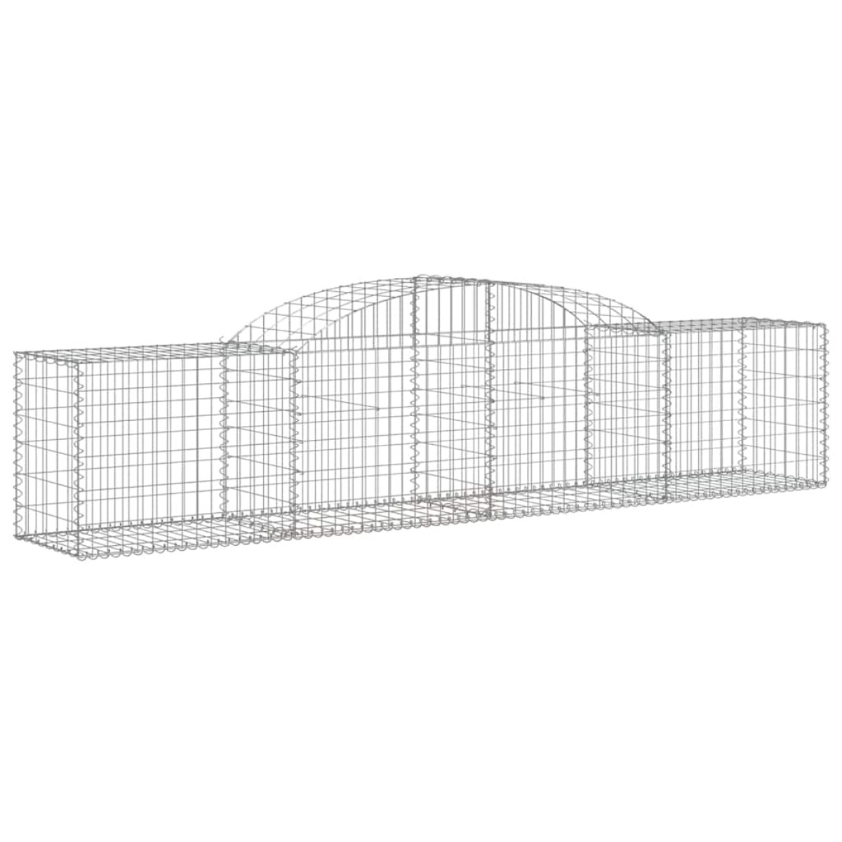 vidaXL Συρματοκιβώτια Τοξωτά 11 τεμ. 300x50x60/80 εκ. Γαλβαν. Ατσάλι