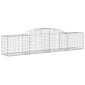 vidaXL Συρματοκιβώτια Τοξωτά 11 τεμ. 300x50x60/80 εκ. Γαλβαν. Ατσάλι