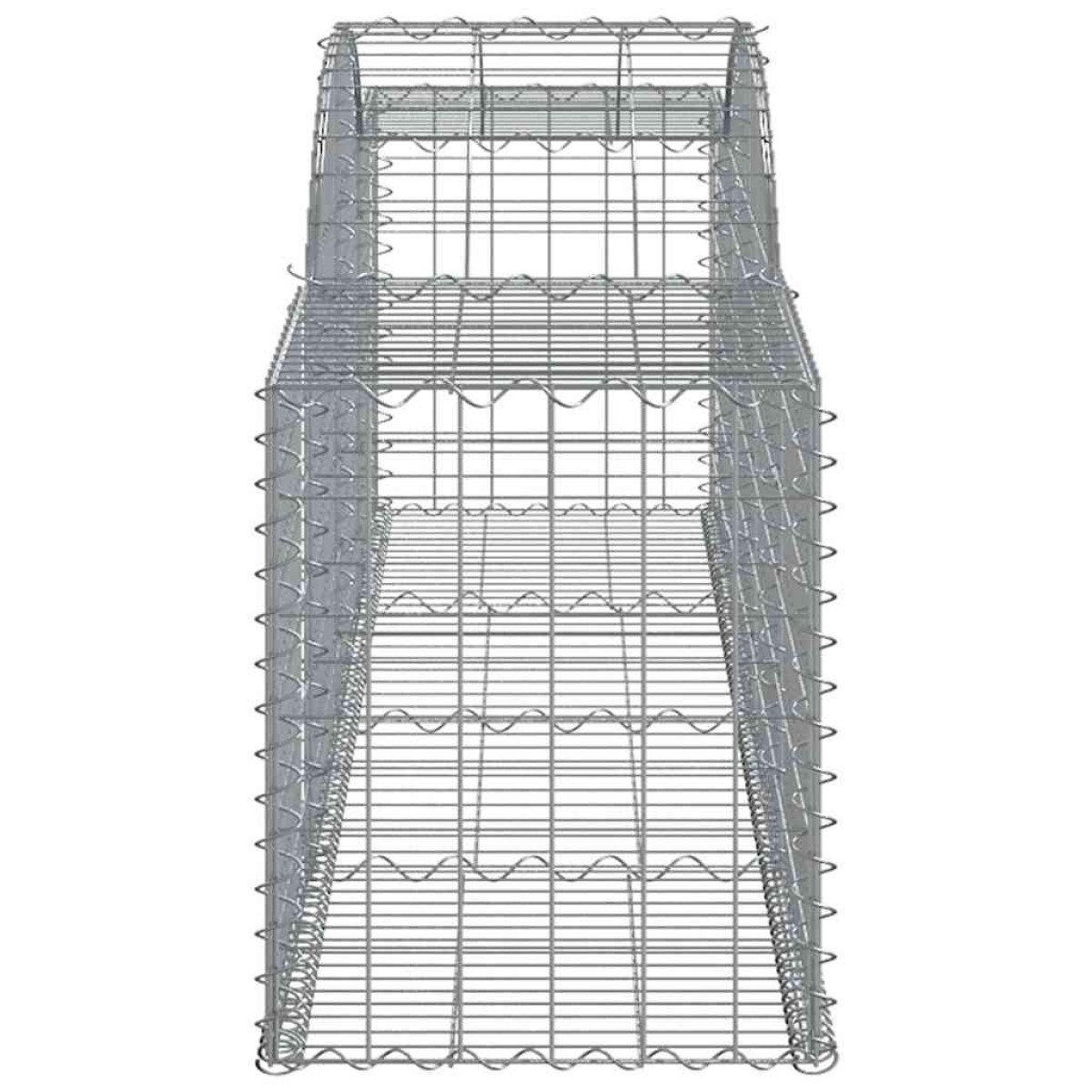 vidaXL Συρματοκιβώτια Τοξωτά 11 τεμ. 300x50x60/80 εκ. Γαλβαν. Ατσάλι