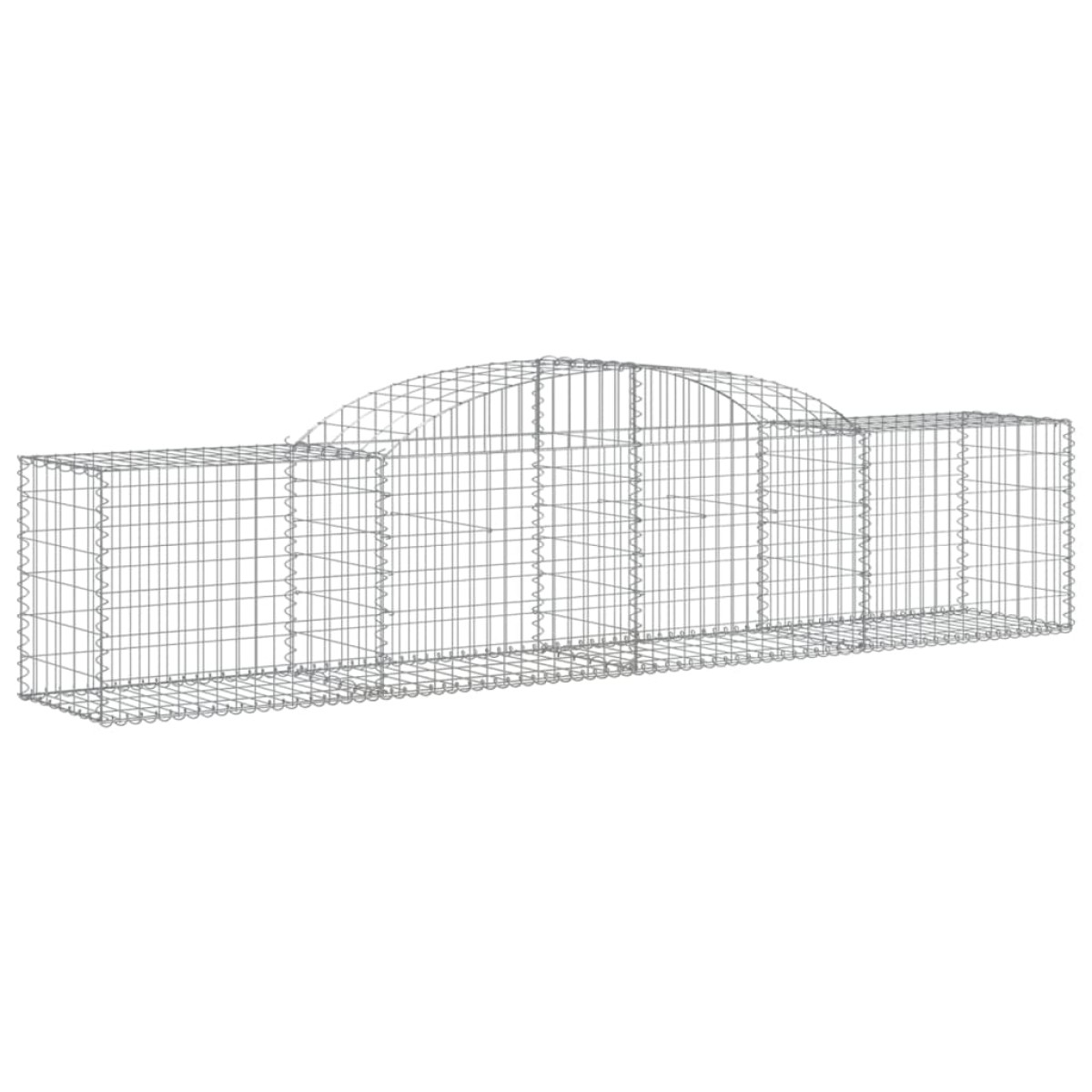 vidaXL Συρματοκιβώτια Τοξωτά 13 τεμ. 300x50x60/80 εκ. Γαλβαν. Ατσάλι
