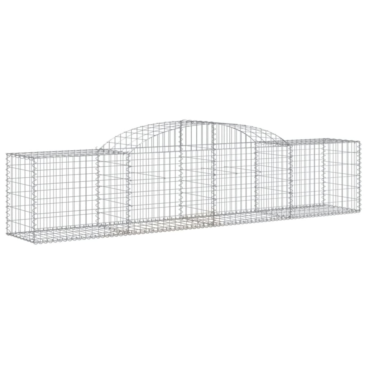 vidaXL Συρματοκιβώτια Τοξωτά 15 τεμ. 300x50x60/80 εκ. Γαλβαν. Ατσάλι