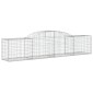 vidaXL Συρματοκιβώτια Τοξωτά 15 τεμ. 300x50x60/80 εκ. Γαλβαν. Ατσάλι