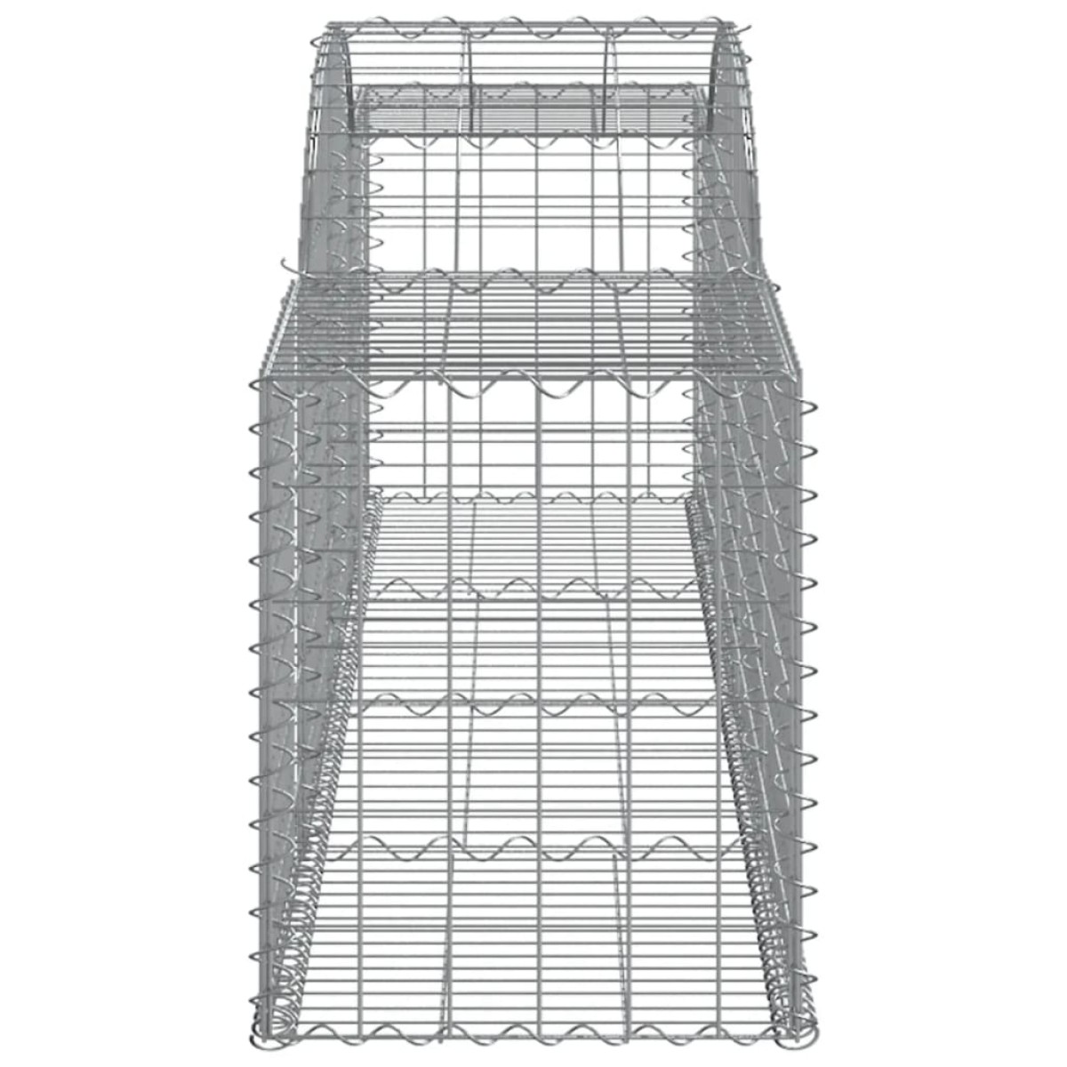 vidaXL Συρματοκιβώτια Τοξωτά 17 τεμ. 300x50x60/80 εκ. Γαλβαν. Ατσάλι