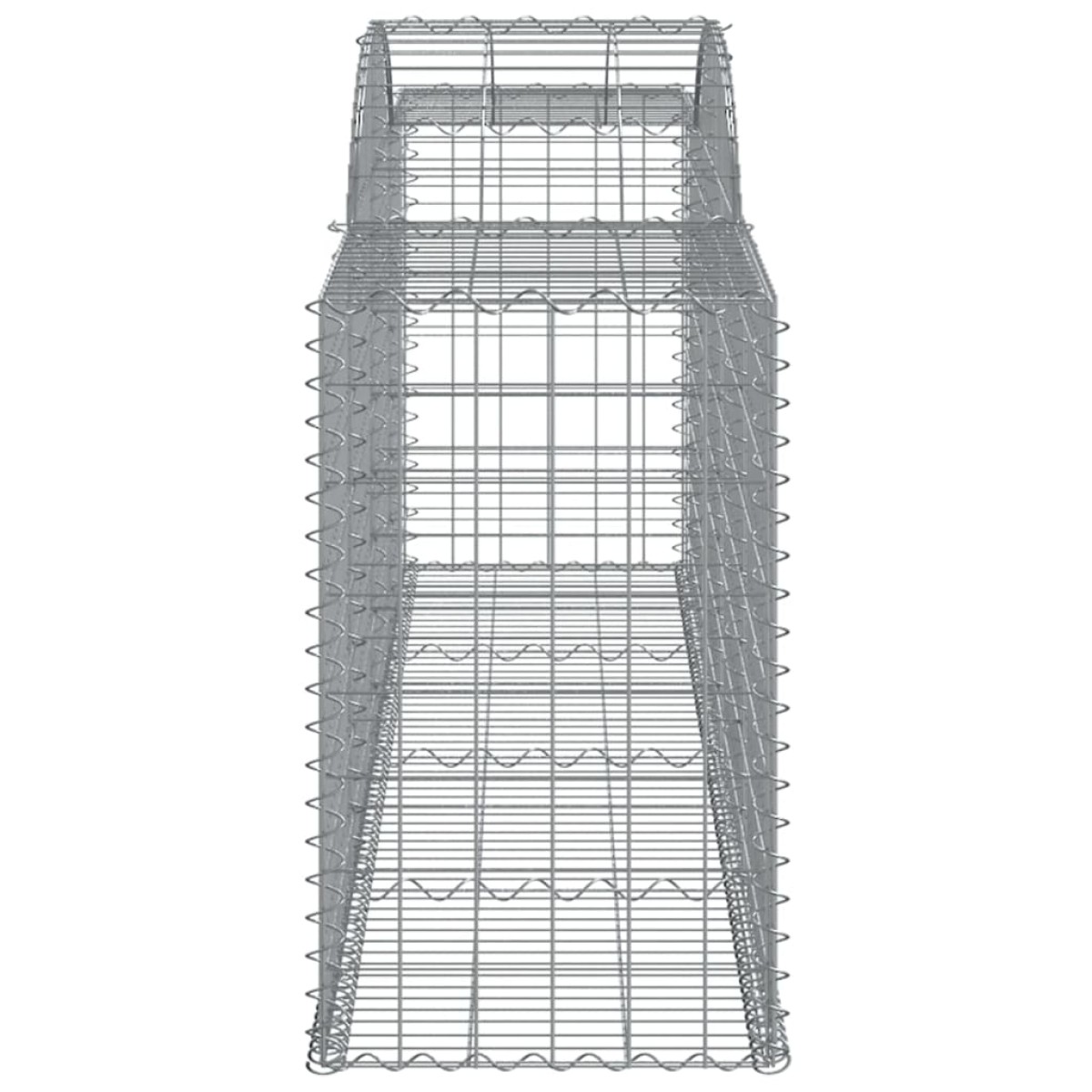 vidaXL Συρματοκιβώτια Τοξωτά 6 τεμ. 300x50x80/100 εκ. Γαλβαν. Ατσάλι