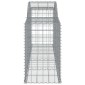 vidaXL Συρματοκιβώτια Τοξωτά 8 τεμ. 300x50x80/100 εκ. Γαλβαν. Ατσάλι