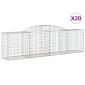 vidaXL Συρματοκιβώτια Τοξωτά 20 τεμ. 300x50x80/100 εκ. Γαλβαν. Ατσάλι