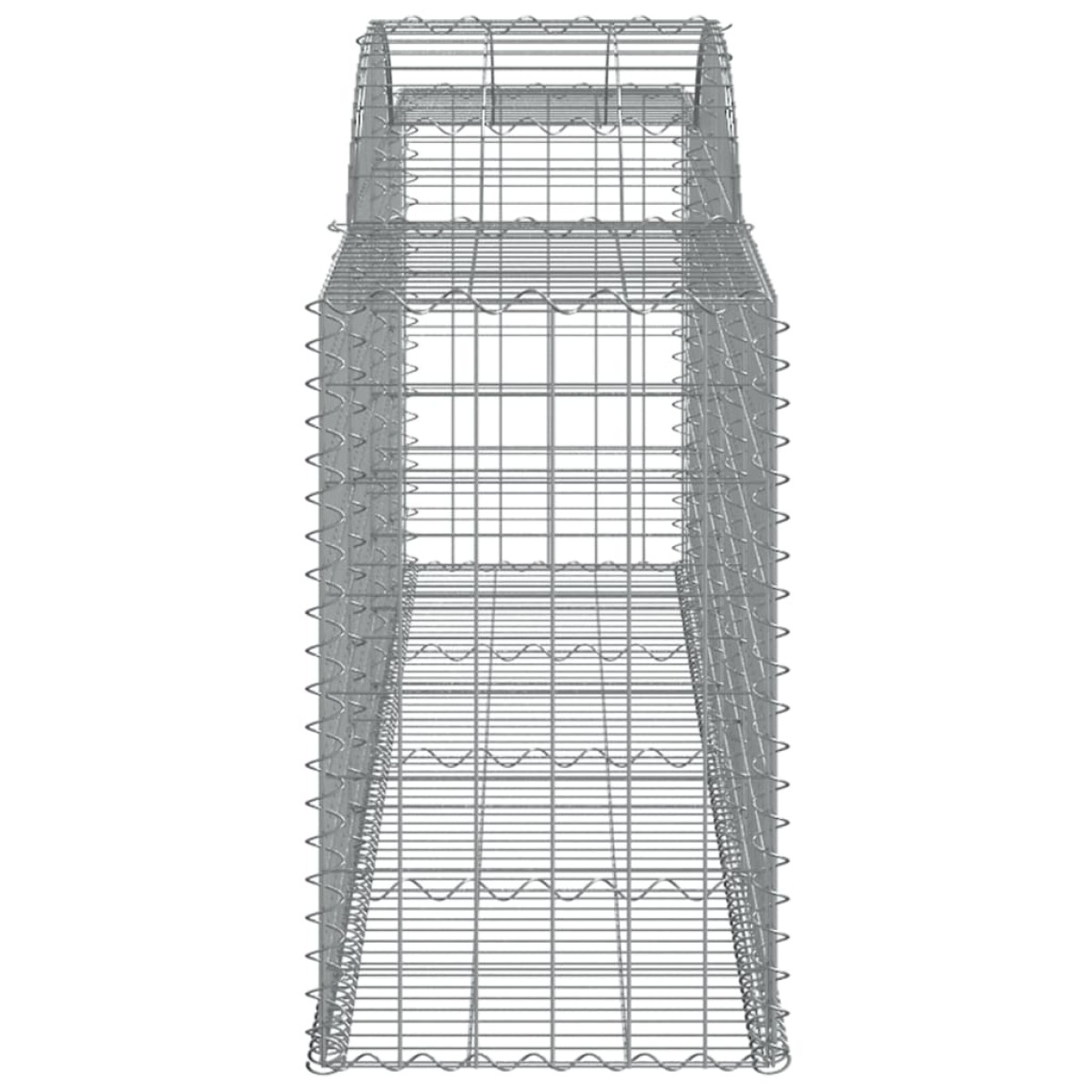 vidaXL Συρματοκιβώτια Τοξωτά 20 τεμ. 300x50x80/100 εκ. Γαλβαν. Ατσάλι