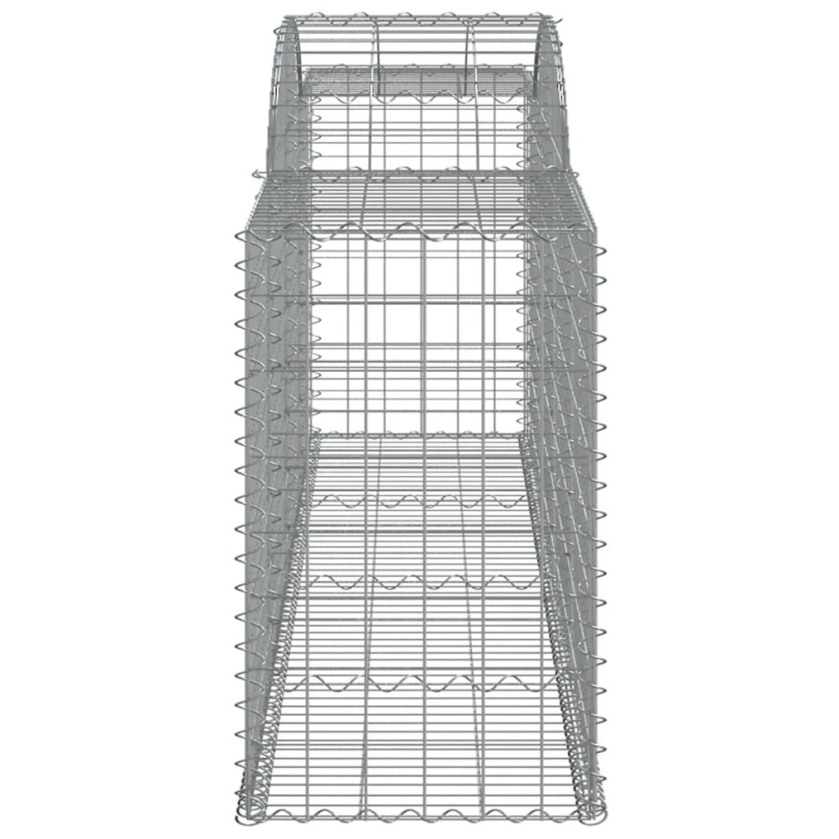 vidaXL Συρματοκιβώτια Τοξωτά 25 τεμ. 300x50x80/100 εκ. Γαλβαν. Ατσάλι