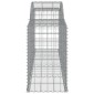 vidaXL Συρματοκιβώτια Τοξωτά 25 τεμ. 300x50x80/100 εκ. Γαλβαν. Ατσάλι