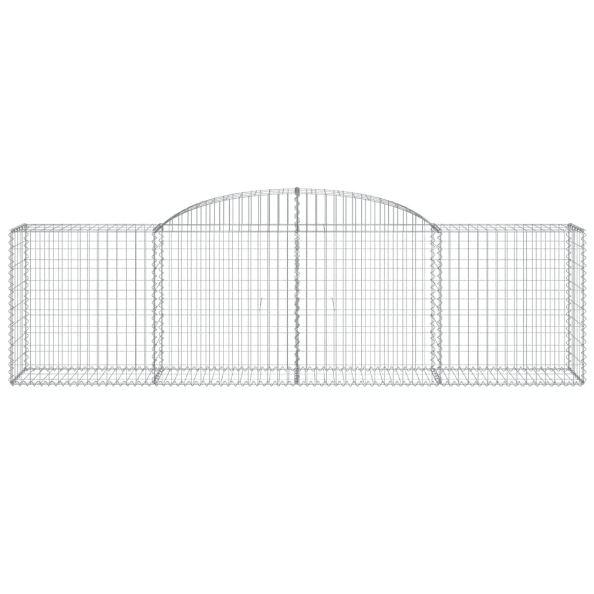 vidaXL Συρματοκιβώτια Τοξωτά 30 τεμ. 300x50x80/100 εκ. Γαλβαν. Ατσάλι