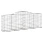 vidaXL Συρματοκιβώτια Τοξωτά 2 τεμ. 300x50x100/120 εκ. Γαλβαν. Ατσάλι