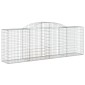 vidaXL Συρματοκιβώτια Τοξωτά 3 τεμ. 300x50x100/120 εκ. Γαλβαν. Ατσάλι