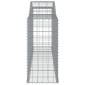 vidaXL Συρματοκιβώτια Τοξωτά 4 τεμ. 300x50x100/120 εκ. Γαλβαν. Ατσάλι