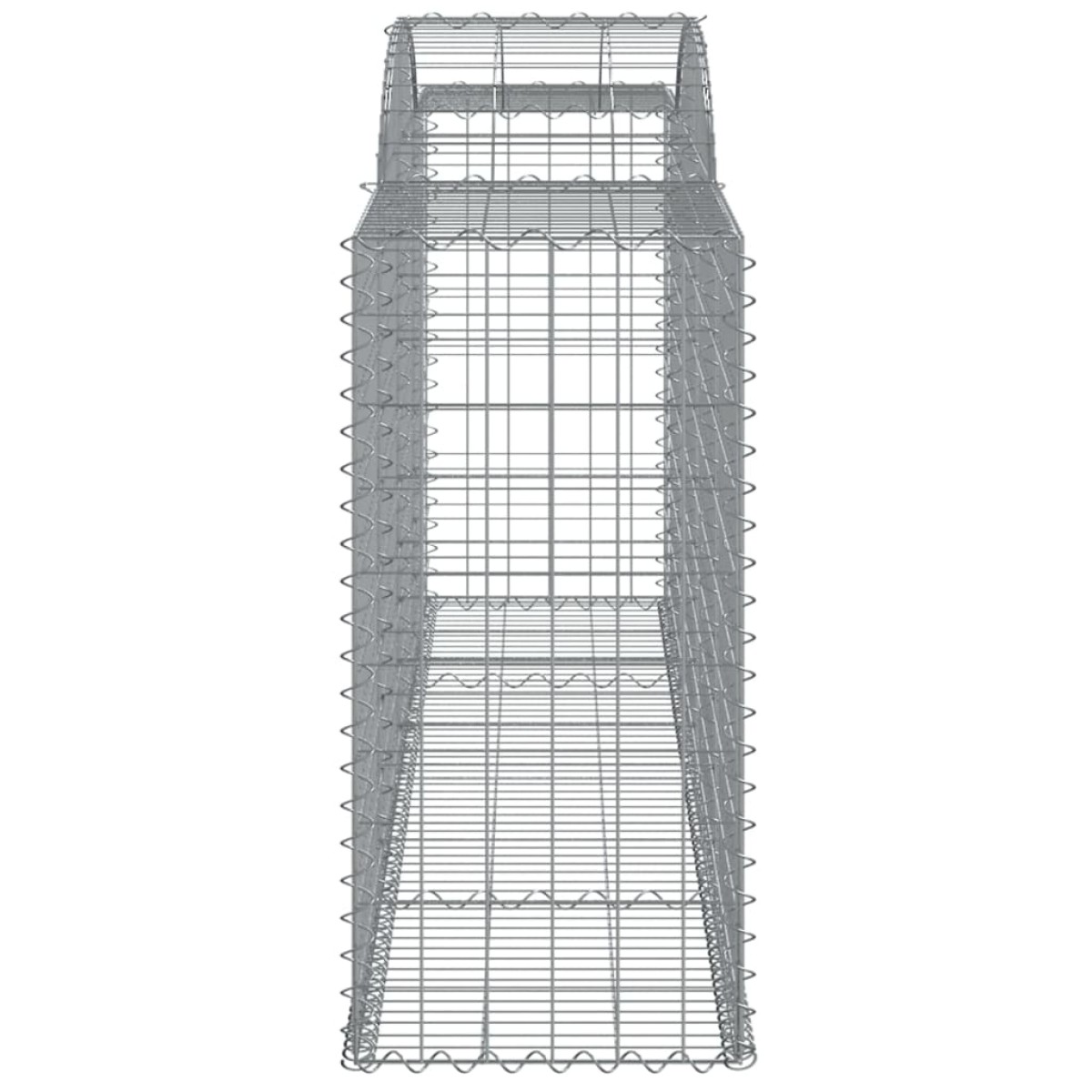 vidaXL Συρματοκιβώτια Τοξωτά 8 τεμ. 300x50x100/120 εκ. Γαλβαν. Ατσάλι