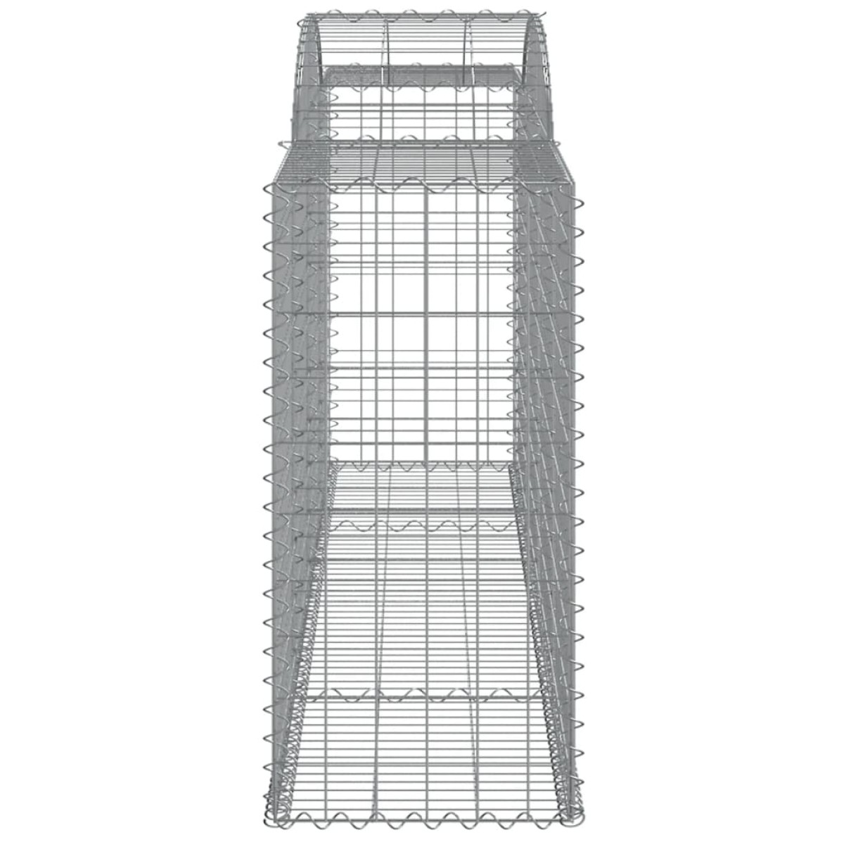 vidaXL Συρματοκιβώτια Τοξωτά 9 τεμ. 300x50x100/120 εκ. Γαλβαν. Ατσάλι