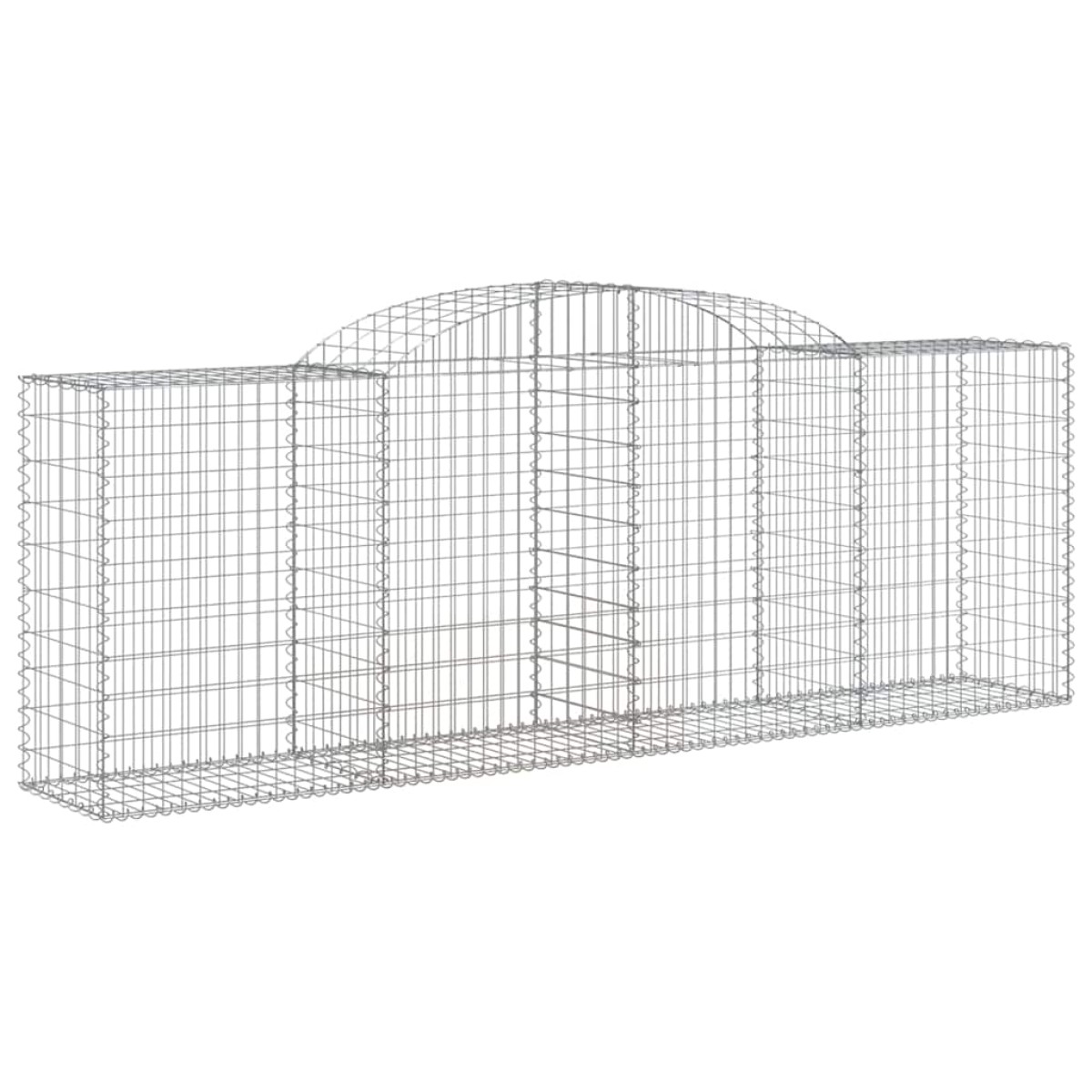 vidaXL Συρματοκιβώτια Τοξωτά 10 τεμ. 300x50x100/120 εκ. Γαλβαν. Ατσάλι