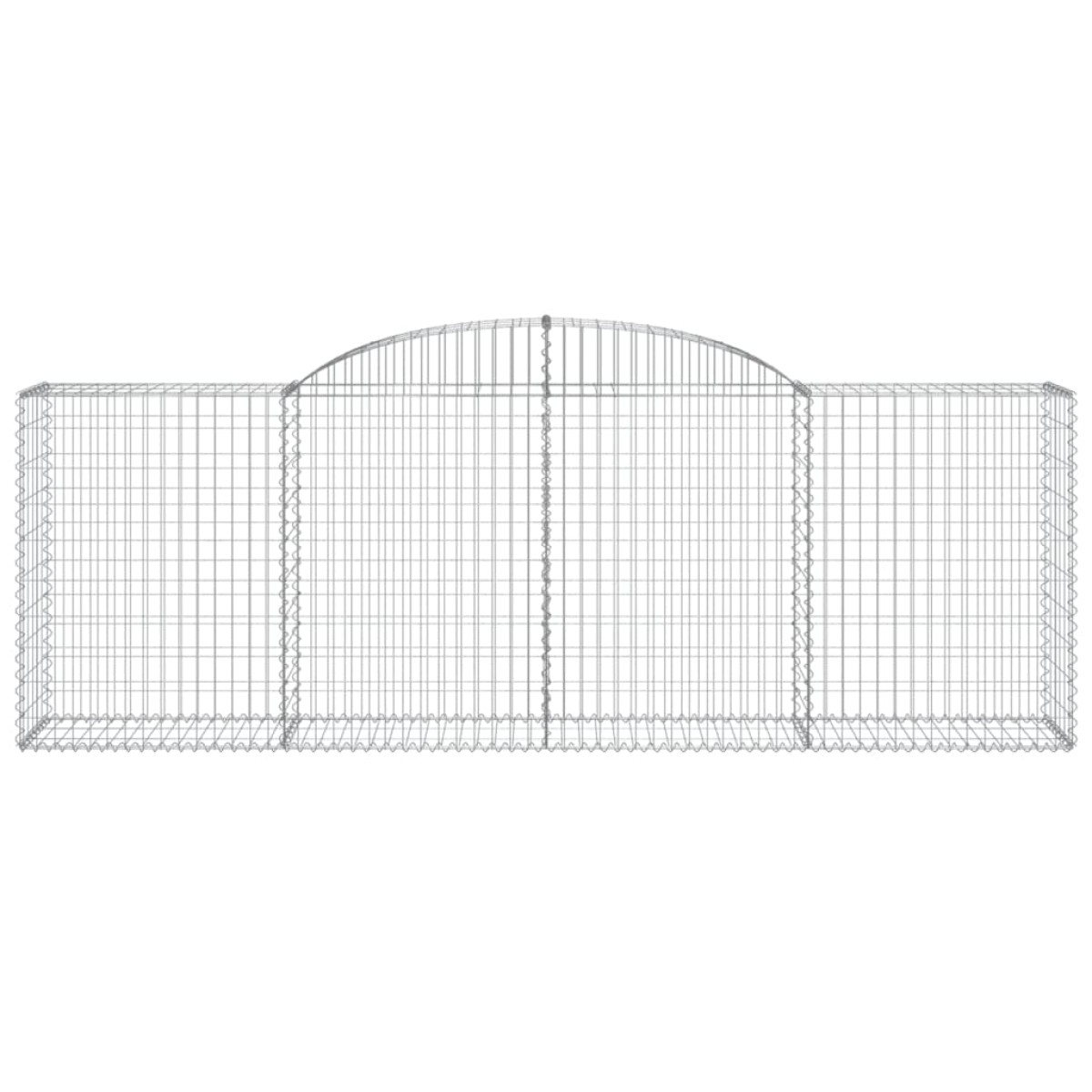 vidaXL Συρματοκιβώτια Τοξωτά 11 τεμ. 300x50x100/120 εκ. Γαλβαν. Ατσάλι