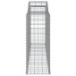 vidaXL Συρματοκιβώτια Τοξωτά 3 τεμ. 300x50x120/140 εκ. Γαλβαν. Ατσάλι