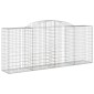 vidaXL Συρματοκιβώτια Τοξωτά 5 τεμ. 300x50x120/140 εκ. Γαλβαν. Ατσάλι