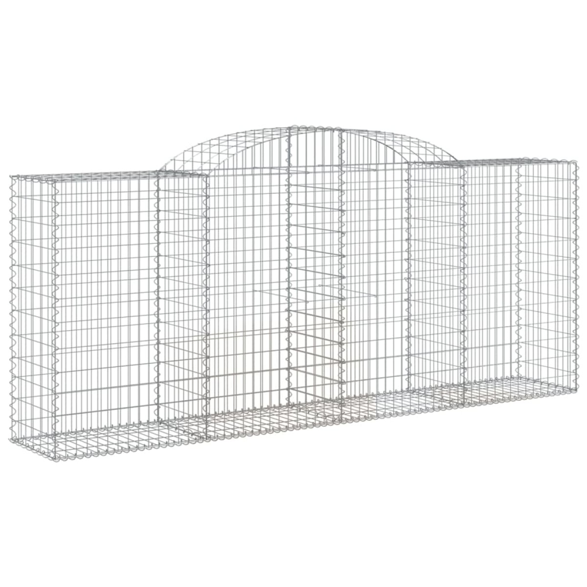 vidaXL Συρματοκιβώτια Τοξωτά 11 τεμ. 300x50x120/140 εκ. Γαλβαν. Ατσάλι