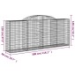 vidaXL Συρματοκιβώτια Τοξωτά 11 τεμ. 300x50x120/140 εκ. Γαλβαν. Ατσάλι