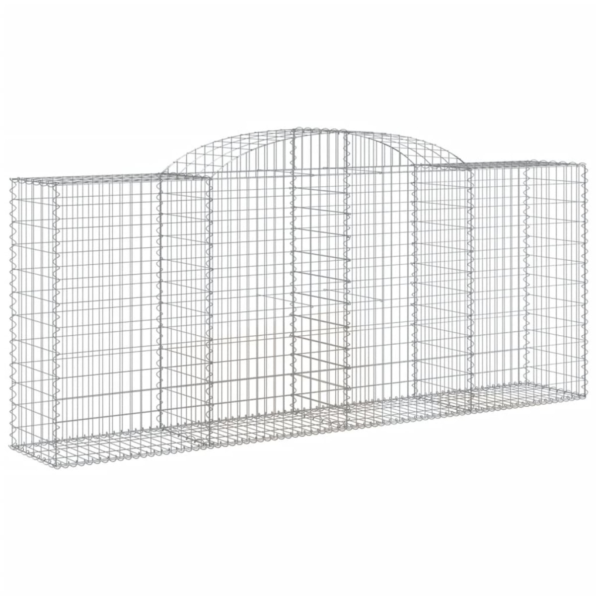 vidaXL Συρματοκιβώτια Τοξωτά 12 τεμ. 300x50x120/140 εκ. Γαλβαν. Ατσάλι