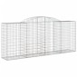 vidaXL Συρματοκιβώτια Τοξωτά 12 τεμ. 300x50x120/140 εκ. Γαλβαν. Ατσάλι