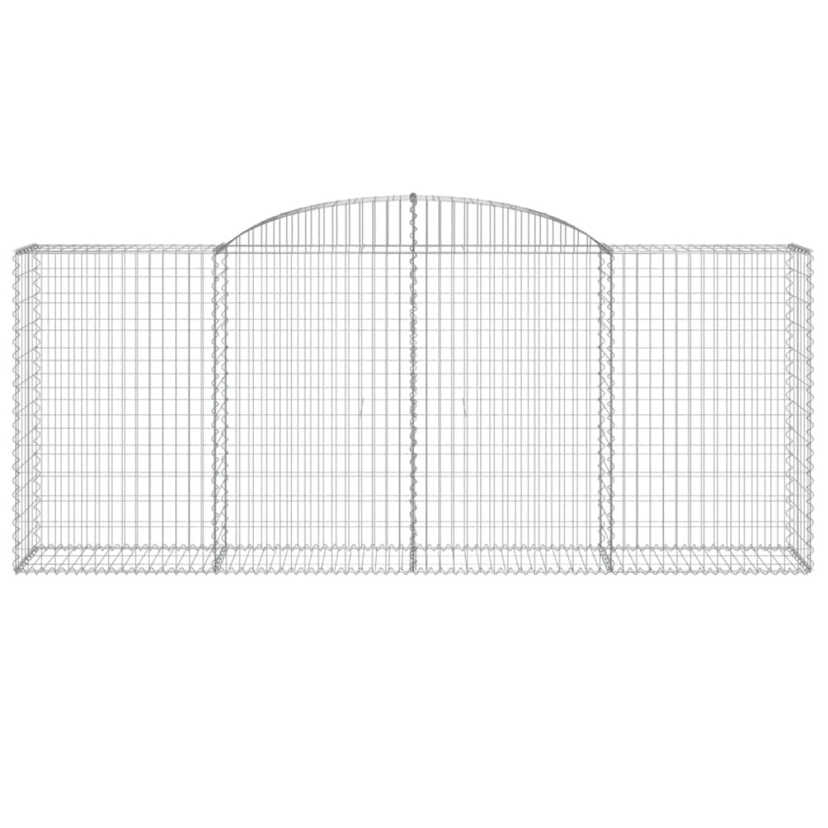 vidaXL Συρματοκιβώτια Τοξωτά 17 τεμ. 300x50x120/120 εκ. Γαλβαν. Ατσάλι