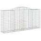 vidaXL Συρματοκιβώτια Τοξωτά 7 τεμ. 300x50x140/160 εκ. Γαλβαν. Ατσάλι