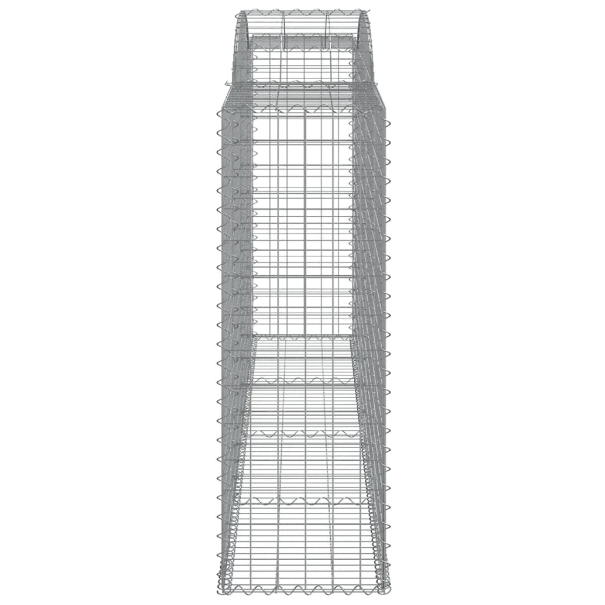 vidaXL Συρματοκιβώτια Τοξωτά 7 τεμ. 300x50x140/160 εκ. Γαλβαν. Ατσάλι