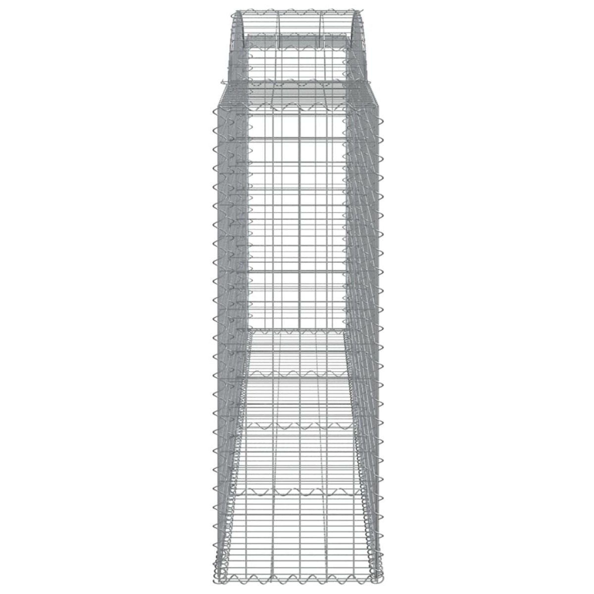 vidaXL Συρματοκιβώτια Τοξωτά 10 τεμ. 300x50x140/160 εκ. Γαλβαν. Ατσάλι