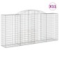 vidaXL Συρματοκιβώτια Τοξωτά 11 τεμ. 300x50x140/160 εκ. Γαλβαν. Ατσάλι