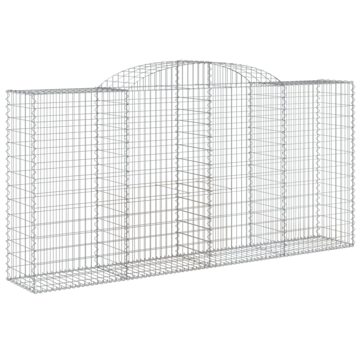 vidaXL Συρματοκιβώτια Τοξωτά 15 τεμ. 300x50x140/160 εκ. Γαλβαν. Ατσάλι