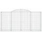 vidaXL Συρματοκιβώτια Τοξωτά 17 τεμ. 300x50x140/160 εκ. Γαλβαν. Ατσάλι