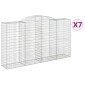 vidaXL Συρματοκιβώτια Τοξωτά 7 τεμ. 300x50x160/1800 εκ. Γαλβαν. Ατσάλι