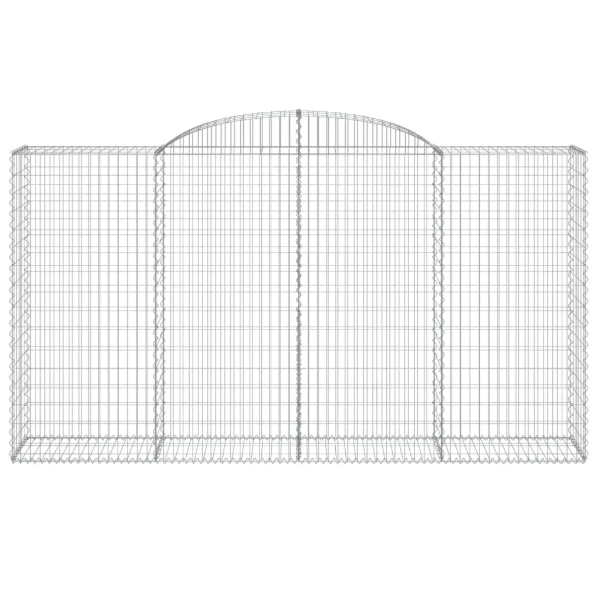 vidaXL Συρματοκιβώτια Τοξωτά 8 τεμ. 300x50x160/180 εκ. Γαλβαν. Ατσάλι